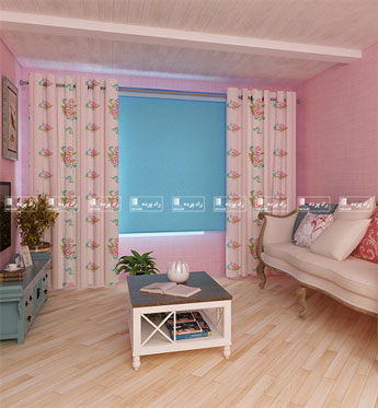 پرده هازان آلبوم کرم عرض 2.90(عرض چاپ 2.85)بادوخت